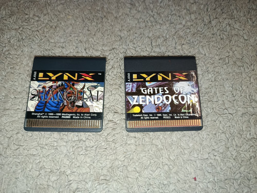 Atari lynx lot jeux shangai - atari,