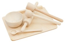 Set cuisine jouet bois – "Petite cuisinière", enfant