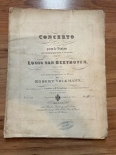 BEETHOVEN Ludwig van, concerto pour violon Opus 61 Partition Haslinger Volkmann