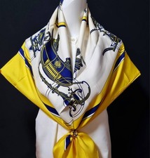 RARE VINTAGE foulard en soie