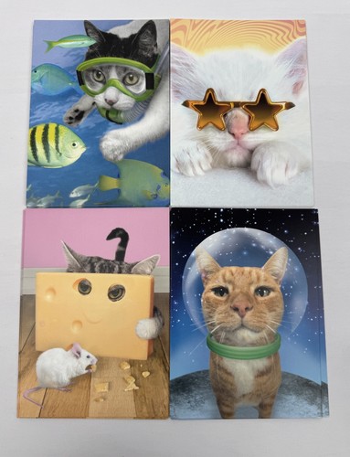 Vtg cool cats blank greeting - vtg,