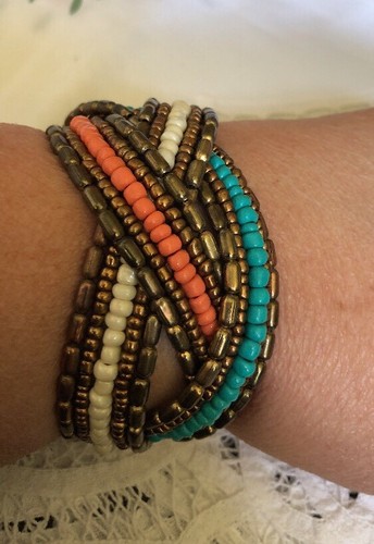 Beaded braid bracelet hand - braid,