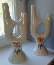 Rare paire de vases ou