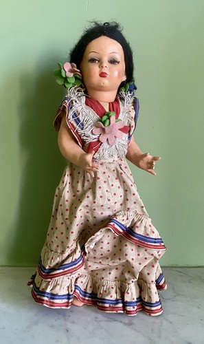 Ancienne poupee espagnole - poupee,