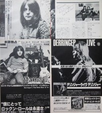 RICK DERRINGER at home 1977 CLIPPING JAPAN MAGAZINE ML 9S 6PAGE