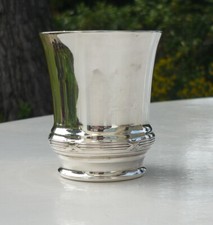 Timbale en métal argenté