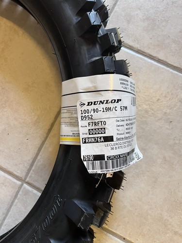 Pneu cross dunlop 100 - pneu,