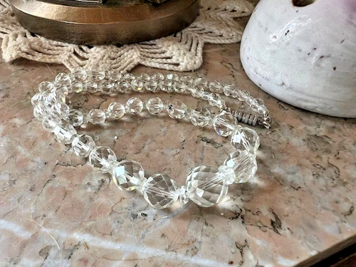 Collier ancien perles verre