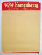 KRONENBOURG Poster Three Centuries of Love Beer in Alsace - Ann. '60 - 60x80 cm