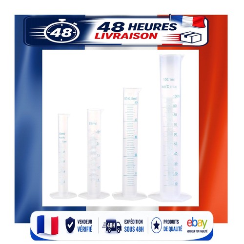 Cylindres gradués plastique - cylindres,
