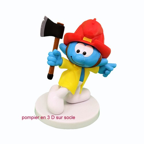 Schtroumpf pompier smurf - ,