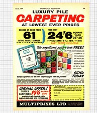 Multiprises Carpeting Advert  - 1959 Cutting