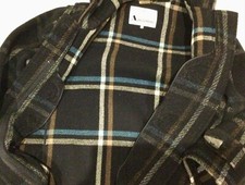 DUFFLE-COAT vintage  AQUASCUTUM. Écossais, DRAP de LAINE. ROYAL NAVY . RARE