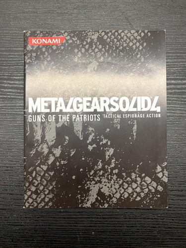 Notice seule metal gear - metal, solid