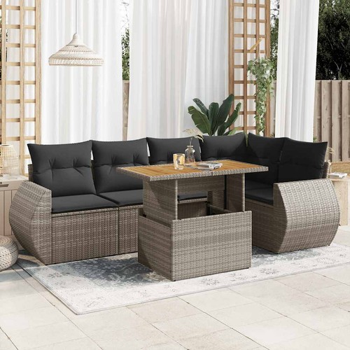 Salon jardin avec coussins - salon,