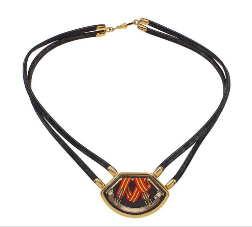 Collier ras cou émaillé - collier, du