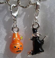 2 CHARMS "HALLOWEEN" SORCIERE