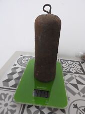 ancien contre poids d'horloge comtoise parquet clock uhr pendule 4,713 kg