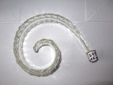 1 FEUILLE VINTAGE EN VERRE DE