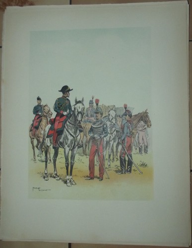 Ancienne gravure militaire - gravure,