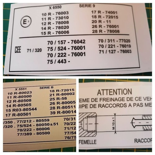 Autocollant matra compartiment - autocollant,