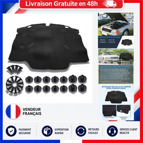 Kit coussinets isolants capot