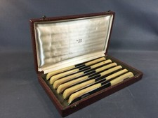 Set of 12 Antique B.Cote Stainless Steel Table Knives Vintage Housewife
