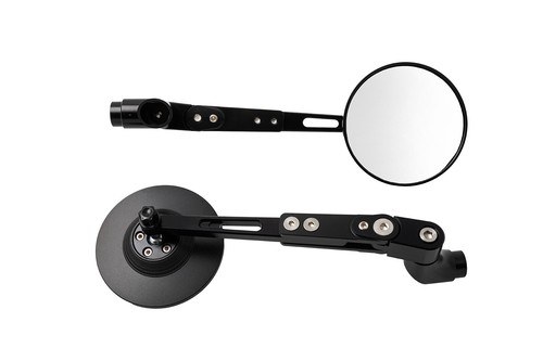 Rétroviseur rond noir pour