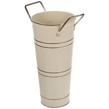 Seau à fleurs en fer forgé