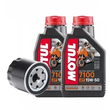 Set Entretien Huile MOTUL Hyosung RT125 Karion 04-15 + Filtre à Huile Spécifique