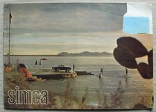 SIMCA CAR RANGE Sales Brochure 1960s? Elysee ARIANE Montlhery Speciale OCEANE ++