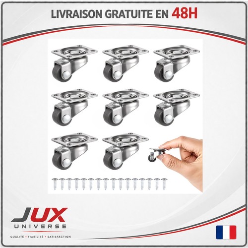 Lot roulettes pivotantes - lot, 8