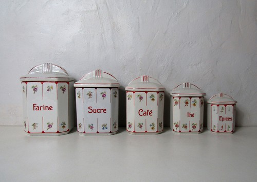 Anciens pots épices - anciens, à