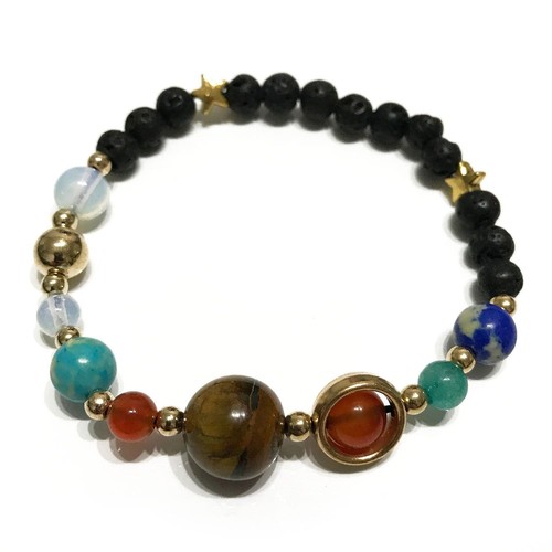 Bracelet pierre lave - de,