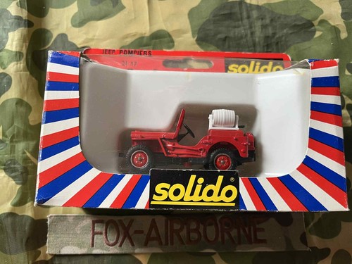 Jeep willys pompiers 43eme - pompiers, 1/43eme