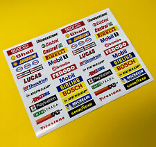 Fente Voiture Bastion Sponsor Autocollants x52 ! Pour Vintage Scalextric