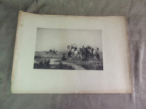 Gravure orientaliste xixème - gravure, orientaliste.