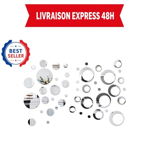 Lot miroirs muraux - miroirs,