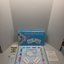 Anti Monopoly Board Game Vintage 1989 Ralph Anspach