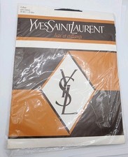 VINTAGE YSL YVES SAINT LAURENT Bas et Collants Noir FEINSTRUMPFHOSE New 38-40