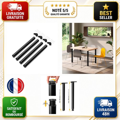 Lot pieds de - de, table