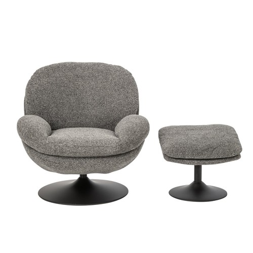 Fauteuil avec pouf - fauteuil,