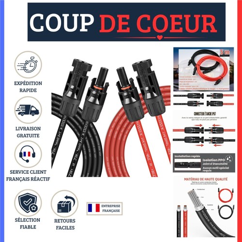Rallonge câble solaire 4mm²