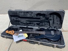 Ernie Ball Music Man StingRay Bass - Jet Black with Ebony Fingerboard -w/ VIDEO