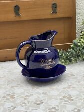 Vintage Grant's Scotch Whisky Advertising Carafe and Bowl Jug Pitcher