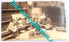 ANIMATED POSTCARD ALGERIA - CARPET WEAVING 1906 ARAB MAGHREB AFRICA CHILD GIRL