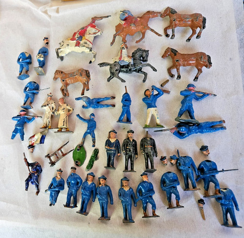 Anciens jouets lot soldats - anciens,
