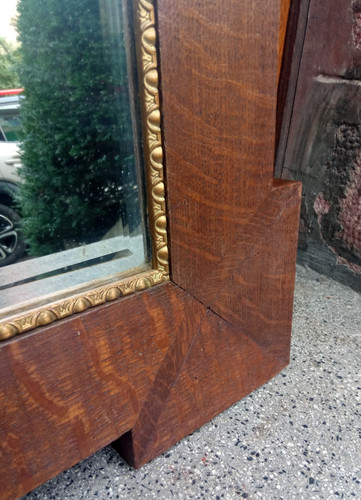Important miroir plaqué