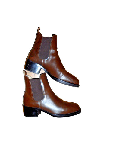Bottines marron fonce - bottines,