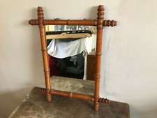 Ancien miroir cadre en bois